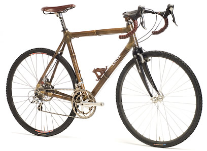 Bamboo bike frame by Calfee Design.