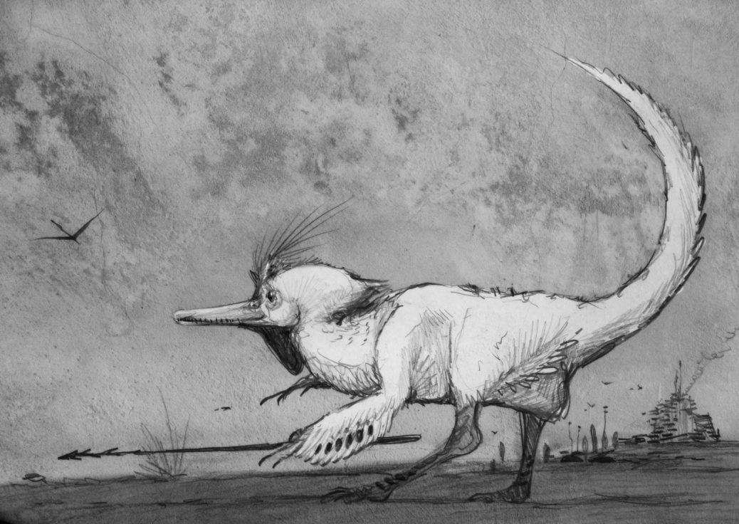 A latter-day, sapient dinosaur by Nemo Ramjet
