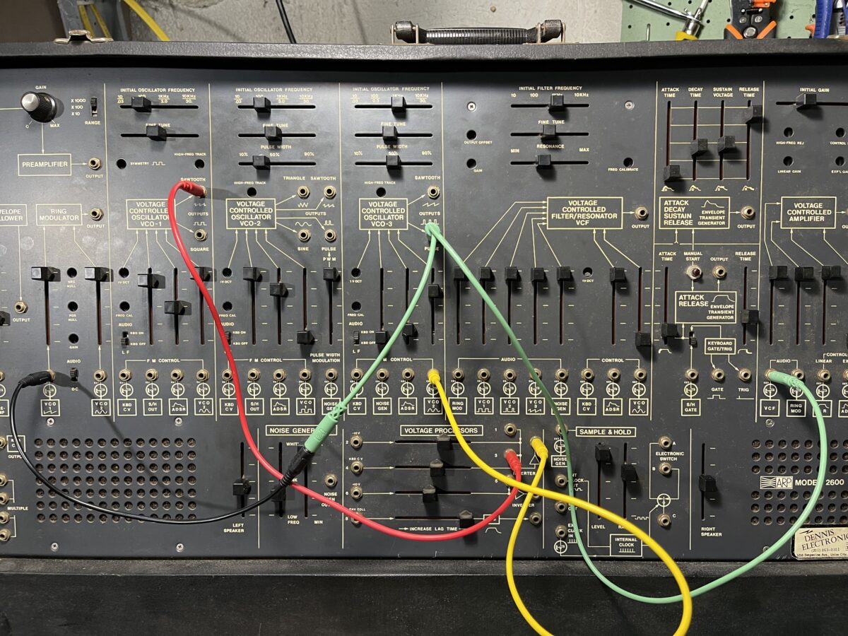 The ARP 2600 in my workshop